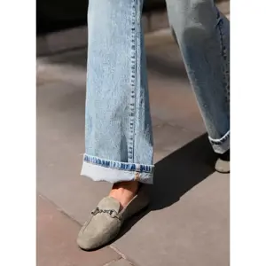 Mint Velvet Camille Neutral Suede Loafers